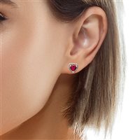 Ohrringe Ultima Edizione Dame Colore in Silber OAO7188-ROSSO - OAO7188-ROSSO